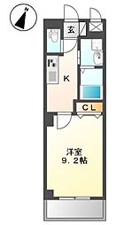 プライムコート・川口 1Kの間取図画像