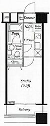 ファーストリアルタワー新宿 1Kの間取図画像
