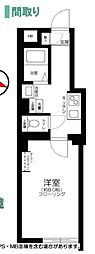 プラクティカル中野坂上 1階1Kの間取り