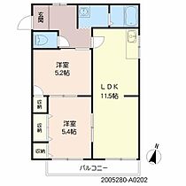 ファミール田迎 A0202 ｜ 熊本県熊本市南区出仲間４丁目11-7（賃貸アパート2LDK・2階・51.36㎡） その1