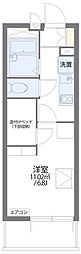レオパレスプレシア 1Kの間取図画像