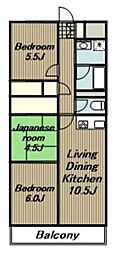 光和エステート 3LDKの間取図画像