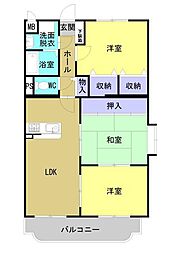 エスペランス 3LDKの間取図画像