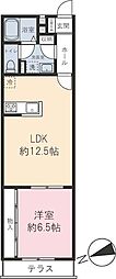M'sDaizawa 1LDKの間取図画像