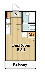 グランディア南橋本 ワンルームの間取図画像