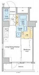 PROUDFLAT渋谷笹塚 1LDKの間取図画像