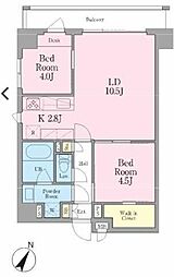 GRANREST文京茗荷谷 2LDKの間取図画像