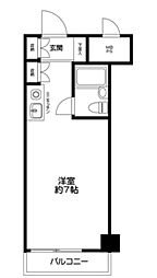 ライオンズマンション横浜和田町 ワンルームの間取図画像