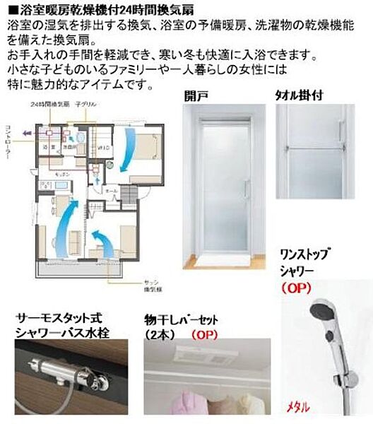 ロゼール 00107｜千葉県流山市おおたかの森東３丁目(賃貸マンション2LDK・1階・72.09㎡)の写真 その9