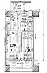 シティインデックス西五反田 1LDKの間取図画像