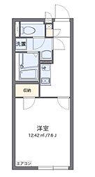 レオネクストロックキャッスル 1Kの間取図画像