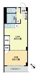 グリーンハイツ 1階1LDKの間取り