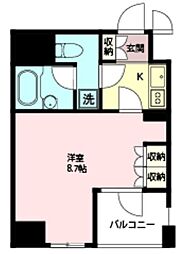 エスティメゾン浅草駒形 1Kの間取図画像