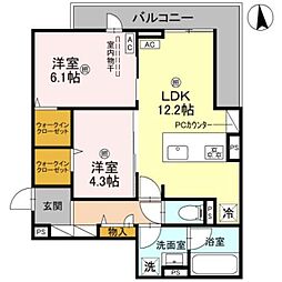 クレスト平野南 3階/-