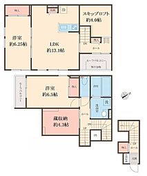 仮)町田市森野四丁目 新築工事 2LDKの間取図画像
