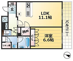 JR東海道・山陽本線 神戸駅 徒歩7分の賃貸マンション 14階1SLDKの間取り