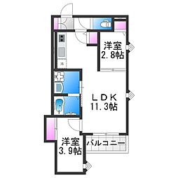 REGALEST喜連瓜破2 3階/-