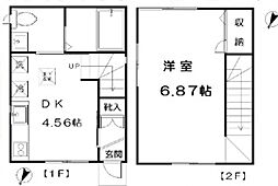 ウィル烏山 1DKの間取り