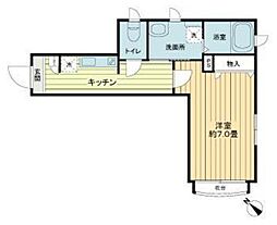 イデア南青山 1Kの間取図画像