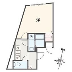 世田谷区松原3丁目マンション 1Kの間取図画像