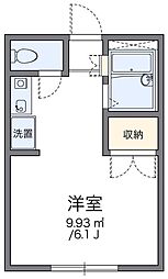 レオパレスラフィネ 1Kの間取図画像