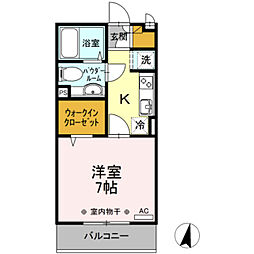 Verdura2 1Kの間取図画像