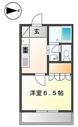 ロイヤルヒルズ宮崎台 1Kの間取図画像