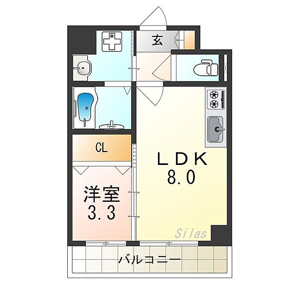 スプランディッド堺東 ｜大阪府堺市堺区宿院町東４丁(賃貸マンション1LDK・2階・29.70㎡)の写真 その2