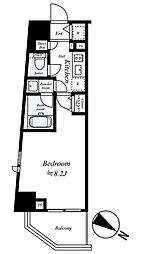 GRANDTRUTH大山西町 1Kの間取図画像
