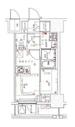 フェルクルールプレスト池袋ウエスト 1DKの間取図画像