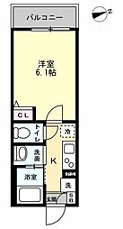 さいたま市岩槻区南平野1丁目アパート 1Kの間取図画像