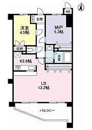 ブルールイイヅカ 1SLDKの間取図画像