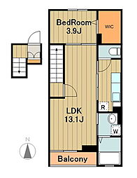 シェロマ 4階1LDKの間取り