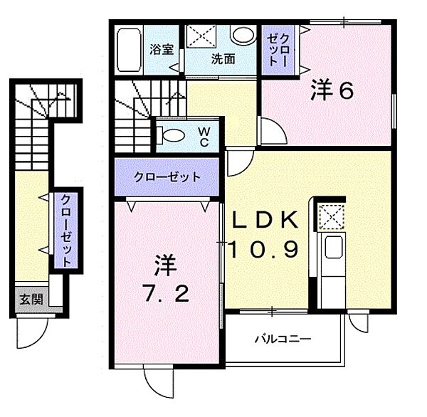 サンブレス ｜大阪府富田林市寿町３丁目(賃貸アパート2LDK・2階・60.23㎡)の写真 その2