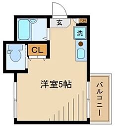 ストーリオ高円寺3 ワンルームの間取図画像