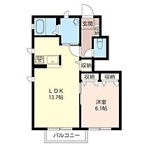 サザンウィンド　Ｂ 00102 ｜ 茨城県水戸市堀町2261-59（賃貸アパート1LDK・1階・46.70㎡） その2