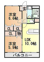 静岡県富士市三ツ沢430-25（賃貸マンション2LDK・3階・54.18㎡） その2