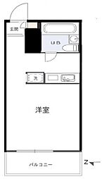 トップ目白第二 3階ワンルームの間取り
