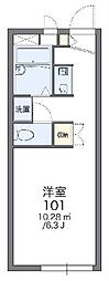 レオパレスアーラOMIYA 1Kの間取図画像