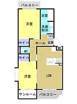 ユーミーマンション　カシマ 207 ｜ 富山県滑川市加島町（賃貸マンション2LDK・2階・59.86㎡） その2