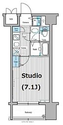 ガラ・ステーション岩本町North 1Kの間取図画像