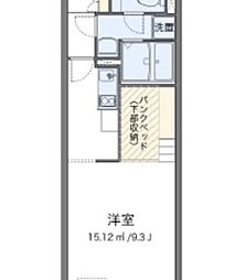 ミランダメゾンコンフォール ワンルームの間取図画像