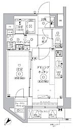 GENOVIA北池袋skygarden 1DKの間取図画像
