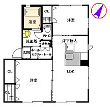 サンライト光の森 A0101 ｜ 熊本県菊池郡菊陽町光の森４丁目3-9（賃貸アパート2LDK・1階・50.04㎡） その2