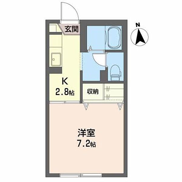 メルベーユ　Ｃ 102｜岩手県紫波郡矢巾町大字又兵エ新田第８地割(賃貸アパート1K・1階・24.50㎡)の写真 その2