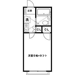 サーティ・ワン 1Kの間取図画像