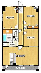 クオリオアイリスパーク 3LDKの間取図画像