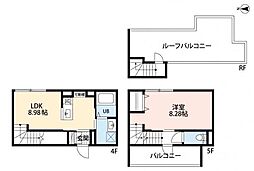 robothome中目黒 1LDKの間取図画像