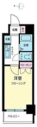 スカイコート笹塚駅前 1Kの間取図画像