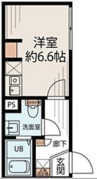S-Terrace 元住吉 ワンルームの間取図画像
